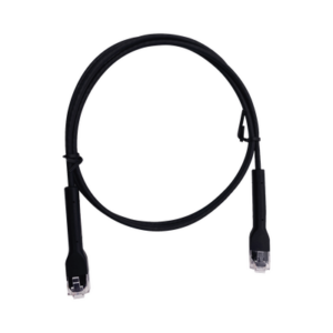 Mini Patch Cord Cat6 Ultra Slim 0.5 Metros (1.64 Pies) Negro Ahorra Espacio sin Organizadores, con Bota Flexible