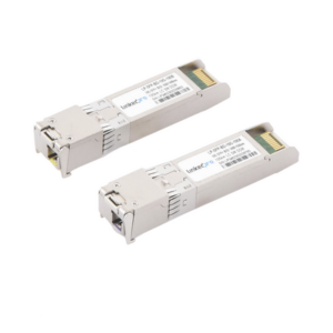 Transceptores Ópticos Bidireccionales SFP+ (Mini-Gbic) | Monomodo 1490 & 1550 nm | 10 Gbps | 10GBASE-BX | Conector LC|UPC Simplex | DDM | Hasta 100 km | 2 Piezas