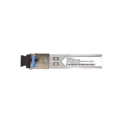 Transceptor SFP Bidireccional | 1.25 Gbps | Monomodo | Alcance 3 km (9842.5 ft) | Conector SC|UPC Simplex | DDM | Hot-Pluggable | 2 Piezas