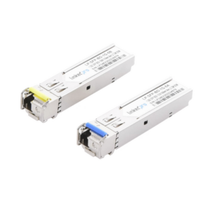Transceptores Ópticos Bidireccionales SFP (Mini-Gbic) | Monomodo 1310 & 1550 nm | 1.25 Gbps | 1000BASE-BX | Conector LC|UPC Simplex | DDM | Hasta 5 km | 2 Piezas