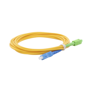 Jumper de Fibra Óptica Monomodo SC|UPC-SC|APC Simplex, Color Amarillo, 3 Metros (9.84 Pies), 3 mm