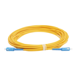 Jumper de Fibra Óptica Monomodo SC|UPC - SC|UPC Simplex, Color Amarillo, 15 Metros (49.21 Pies)