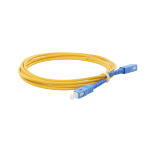 Jumper de Fibra Óptica Monomodo SC|UPC-SC|UPC Simplex de 2 Metros (6.56 Pies), 3mm
