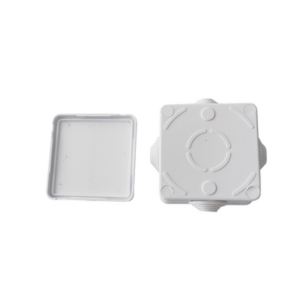 Caja de Derivación IP | IP55 | IK07 | 4 Entradas | 80 x 80 x 50 mm (3.15 x 3.15 x 1.97 in) | ABS Antiflama