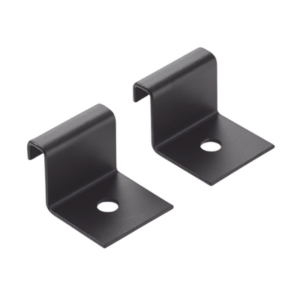 Kit de Soporte Vertical a Pared | Para Charola Tipo Escalerilla | Acero Calibre 11 | Negro RAL 9005 | 0.54 lb (0.24 kg)