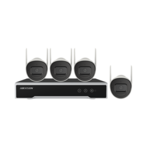 Kit IP Inalámbrico 4 Megapixel | NVR 4 Canales | 4 Cámaras Bala para Exterior | 1 HDD de 1 TB | Modo Repetidor