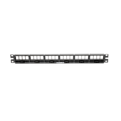 Panel de Parcheo Modular Keystone (Sin Conectores), de 24 Puertos, Espacio Para Identificación con Etiqueta Adhesiva, 1UR - Image 5
