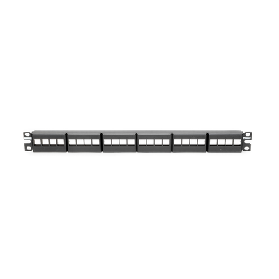 Panel de Parcheo Modular Keystone (Sin Conectores), de 24 Puertos, Espacio Para Identificación con Etiqueta Adhesiva, 1UR - Image 2