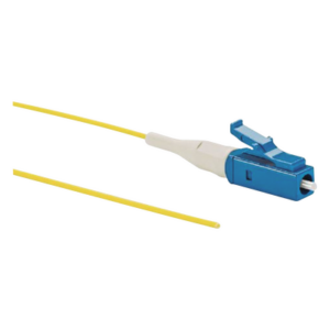 Pigtail de Fibra Óptica LC Simplex, Monomodo OS2 9|125, 900um, Color Amarillo, 1 Metro (3.28 Pies)