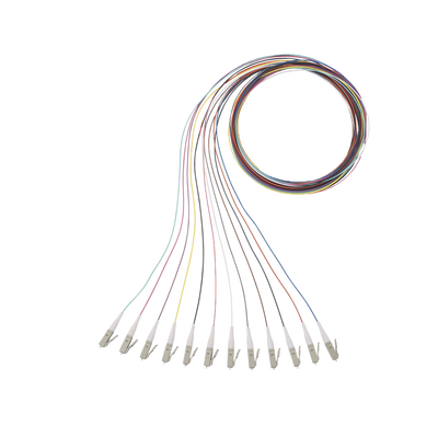 Kit de 12 Pigtails con Conector LC, Multimodo 50|125 OM4, 900um, de 1 Metro (3.28 Pies)