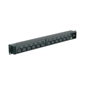 PDU Básico para Rack | 13 Contactos IEC C13 | 20 A | 220 Vca | Instalación Horizontal 1U | Cable 3 m (9.8 ft)