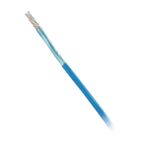 Bobina de Cable Blindado F|UTP de 4 Pares, Cat6, LSZH (Libre de Gases Tóxicos), Color Azul, 305 Metros (1000 Pies)