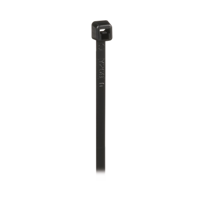 Cincho de Bloqueo | 203 mm (8 in) largo | 2.5 mm ancho | Nylon 6.6 UV | Negro | 1000 pz - Image 2