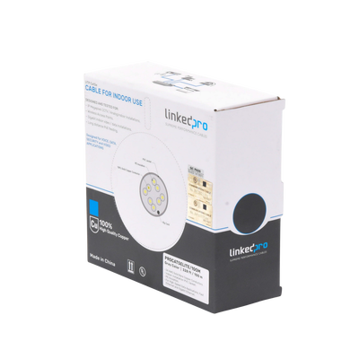 Bobina de Cable de 100 Metros (328.08 Pies), Cat5e, 24 AWG, Color Gris, UL, para Aplicaciones en Videovigilancia, Redes de Datos. Uso Interior - Image 2