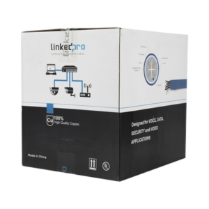 Bobina de Cable de 305 Metros (1000 Pies) Cat6+ Blindado F|UTP, CM, Calibre 23 Alto Rendimiento, ETL, UL, Color Azul, Super Flexible, para Aplicaciones de Video Vigilancia, Video HD, y Redes de Datos. Uso Interior.