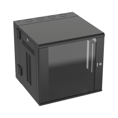Gabinete PanZone de Montaje en Pared, de 19in, Puerta con Ventana de Seguridad, 12 UR, 635mm de Profundidad, Color Negro - Image 4