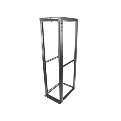 Rack de Cuatro Postes Estándar de 19", Rieles Numerados y Roscados #12-24, Profundidad Máxima de 30 in, 45 Unidades de Rack, Color Negro - Image 3