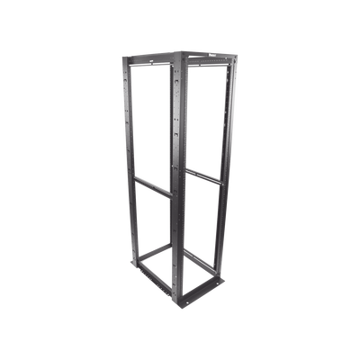 Rack de Cuatro Postes Estándar de 19", Rieles Numerados y Roscados #12-24, Profundidad Máxima de 30 in, 45 Unidades de Rack, Color Negro - Image 5