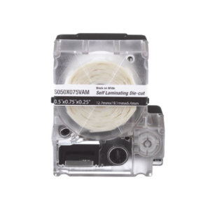 Casete de Etiquetas Autolaminadas | 12.7 x 31.8 mm | 200 Etiquetas | Cables 3.1 a 7 mm (0.12 a 0.28 in) | Calibre 12-10 AWG