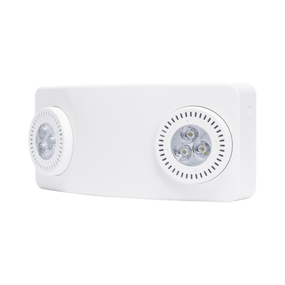 Luz de Emergencia Dual LED |520lm|uso rudo|montaje en pared o techo|batería de respaldo incluida