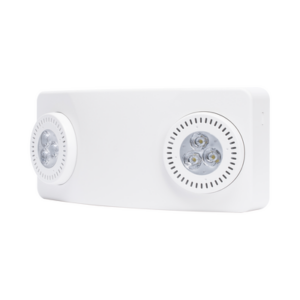Luz de Emergencia Dual LED | 520 lúmenes | Uso Rudo | Cubierta ABS UL 5VA | Batería 9.6V 3Ah | 90 min Autonomía | Montaje Pared o Techo