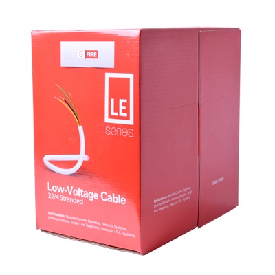 Cable de Alarma | 4 Conductores | 22 AWG | CCA | 305 m (1000 pies) | PVC Retardante a la Flama