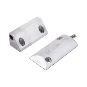 Contacto Magnético para Piso Uso Rudo | Salida Dual NC|NA | GAP 65 mm (2.5 in) | Aluminio | Cable Blindado 55 cm | UL & CE