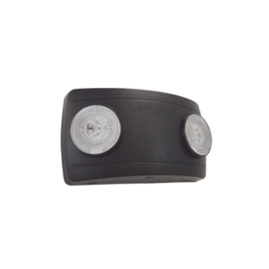 Luz de Emergencia Dual LED ultra compacta|150 lúmenes|Luz fría|Batería de Respaldo Incluida|Botón de test | Color Negro