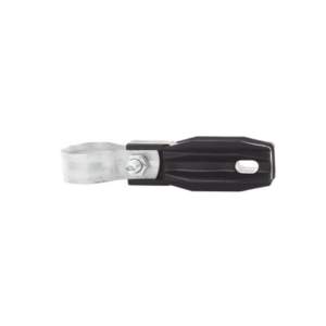 Aislador de Paso o Esquina con Abrazadera | 33-38 mm | Resina Virgen 100% | Anti-Arqueo | Tubería de Malla Ciclónica