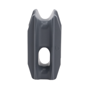 Aislador de Esquina Gris para Cercas Eléctricas | 18 kV | Anti UV | Resinas Vírgenes | Resistencia 7.5-10.2 kg | 66 mm x 31.6 mm
