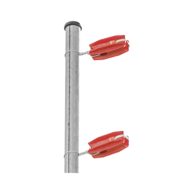 Aislador de Esquina para Cerco Eléctrico | Aislamiento 18 kV | Resistencia 7.5-10.2 kg | Anti UV | 66 mm x 31.6 mm