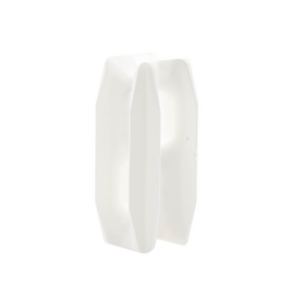 Aislador Blanco de Esquina para Cercos Eléctricos | 18 kV | Resinas Vírgenes | Resistencia 7.5-10.2 kg | Anti UV | 66 mm x 31.6 mm