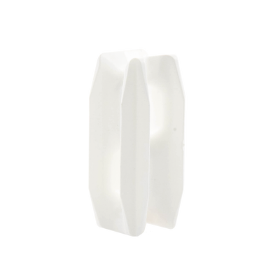 Aislador Blanco de Esquina para Cercos Eléctricos | 18 kV | Resinas Vírgenes | Resistencia 7.5-10.2 kg | Anti UV | 66 mm x 31.6 mm