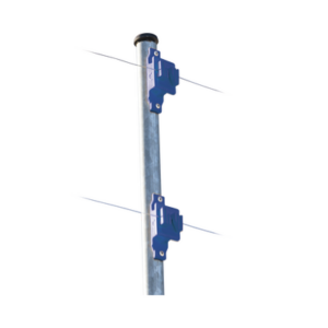 Aislador de Paso Azul Reforzado para Cercos Eléctricos | Aislamiento hasta 18 kV | Resistente a Clima Extremo | Polipropileno y Policarbonato