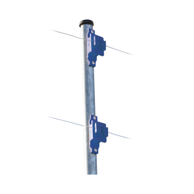 Aislador de Paso Azul Reforzado para Cercos Eléctricos | Aislamiento hasta 18 kV | Resistente a Clima Extremo | Polipropileno y Policarbonato
