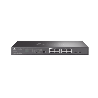 Switch L2+ Omada PoE+ | 16 Puertos MultiGigabit 2.5G | 8 Puertos 2.5G Sin PoE | 8 Puertos PoE+ 2.5G | 2 Puertos SFP+ 10G | Administración Centralizada Omada o Stand-Alone | Multicast IGMP | Presupuesto PoE 240W | Montaje en Rack