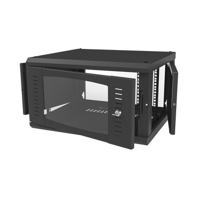 Gabinete para Montaje en Pared, con Puerta de Cristal Templado, Cuerpo Fijo, con 6 Unidades de Rack, de 19in, Fabricado en Acero - Image 2