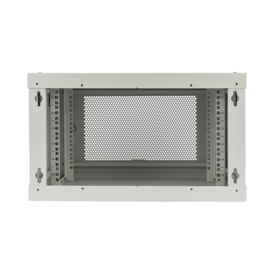 Gabinete de Pared de 6U con Puerta Perforada, 455 mm de Profundidad Total, Rack de 19'', Acero Reforzado Color Gris Mate - Image 2