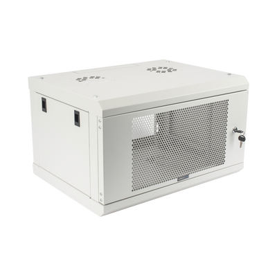 Gabinete de Pared de 6U con Puerta Perforada, 455 mm de Profundidad Total, Rack de 19'', Acero Reforzado Color Gris Mate - Image 4