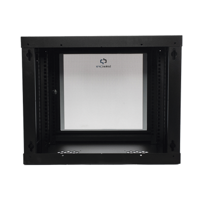 Gabinete de Pared de 9U con Puerta de Cristal Templado, 455 mm de Profundidad, Rack de 19'', Acero Reforzado Color Negro. - Image 2
