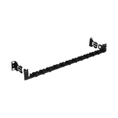 Barra de Alivio de Tensión | 24 Cables | Racks 19" y 23" | Clips Ajustables | Liberación Rápida Sin Herramientas | Diseño Compacto 1U a 2U