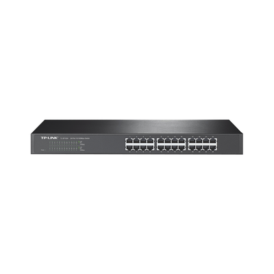 Switch no administrable de 24 puertos 10|100 Mbps para montaje en rack