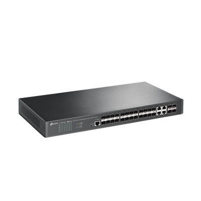 Switch de Fibra Óptica L2+ Omada | 24 puertos SFP 1GE | 4 Puertos Combinados SFP+|RJ45 Gigabit | 2 Puertos Consola RJ45|micro-SUB | Administración Centralizada Omada o Stand-Alone | Compatile con IPv6 | Multicast IGMP - Image 2