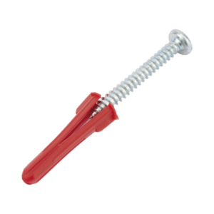 Paquete Con 10 Taquetes Rojos de 1|4" y 10 tornillos 10 x 1 1|2" (4.82 x 38 mm) (1103-05002)