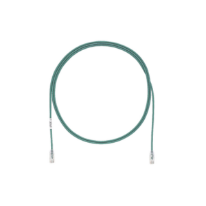 Cable de Parcheo TX6, UTP Cat6, Diámetro Reducido (28AWG), Color Verde, 3.05 Metros (10 Pies)
