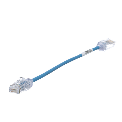 Cable de Parcheo UTP | Cat6 | 28AWG Diámetro Reducido | 20.2 cm (0.66 ft) | Azul