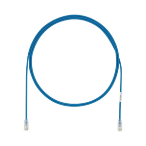 Cable de Parcheo UTP Cat6A, CM|LSZH, Diámetro Reducido (28AWG), Color Azul, 0.91 Metros (3 Pies)