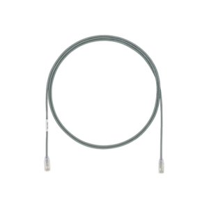 Cable de Parcheo UTP Cat6A, CM|LSZH, Diámetro Reducido (28AWG), Color Gris, 1.52 Metros (5 Pies)