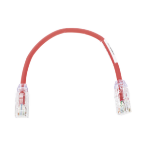 Cable de Parcheo UTP, Cat6A, Diámetro Reducido (28 AWG), CM|LSZH, Color Rojo, 20.3 cm (8 Pulgadas)
