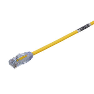 Cable de Parcheo UTP, Cat6A, Diámetro Reducido (28 AWG), CM|LSZH, Color Amarillo, 20.3 cm (8 Pulgadas)